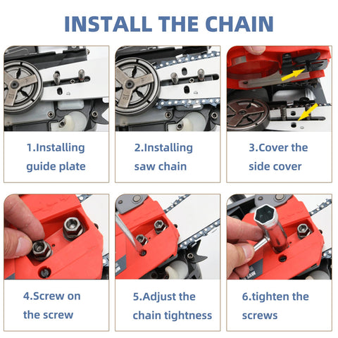 FIFCHALL semi-chisel low-kickback design promotes safer, more controlled cuts.