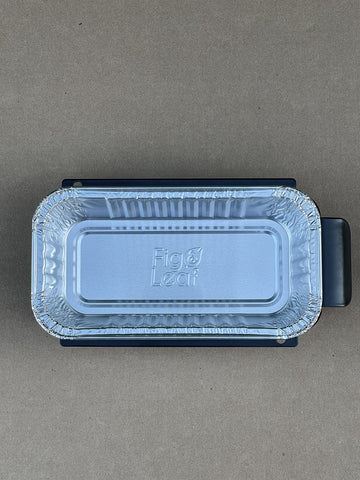 Fig & Leaf 20-pack ready-to-use liners for mess-free grilling.