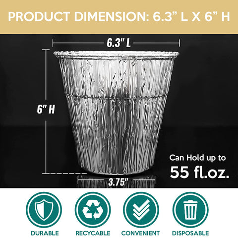 Fig & Leaf disposable liners simplify grease disposal after grilling sessions.