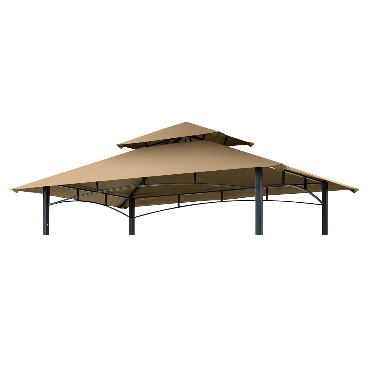 Figfeu 5x8 replacement canopy roof with weather-resistant fabric for outdoor cooking.