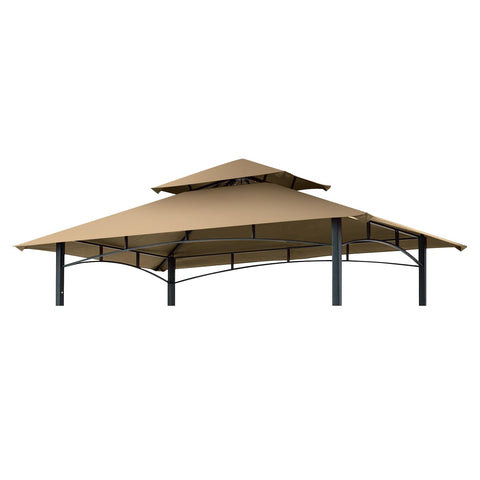 Figfeu 5x8 replacement canopy roof with weather-resistant fabric for outdoor cooking.
