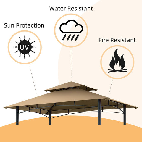 Figfeu canopy designed to fit L-GG001PST-F gazebo for a precise replacement.