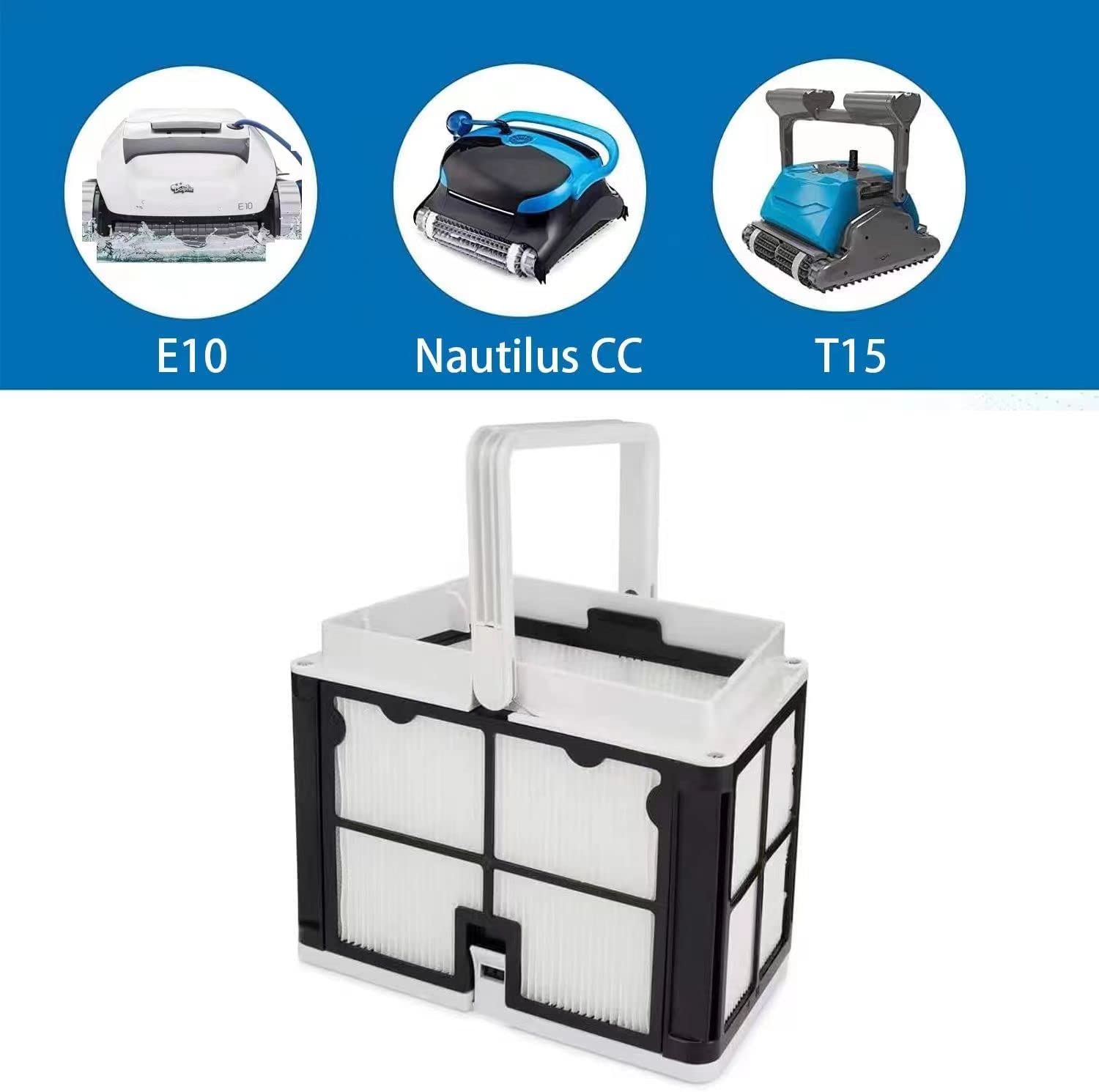 Fiitzn Ultra Fine Filtration Basket for Dolphin Active 15 extends cartridge life and reduces clogs.