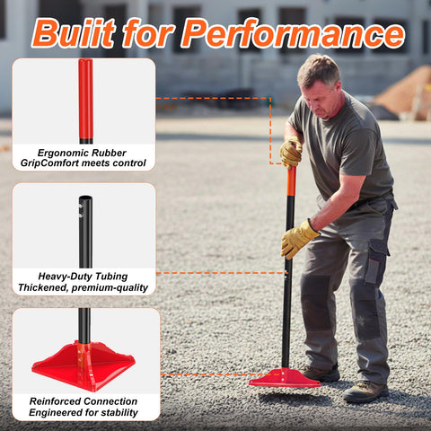 Fijaru tamper double-locking tubing keeps the head secure during heavy-duty use.