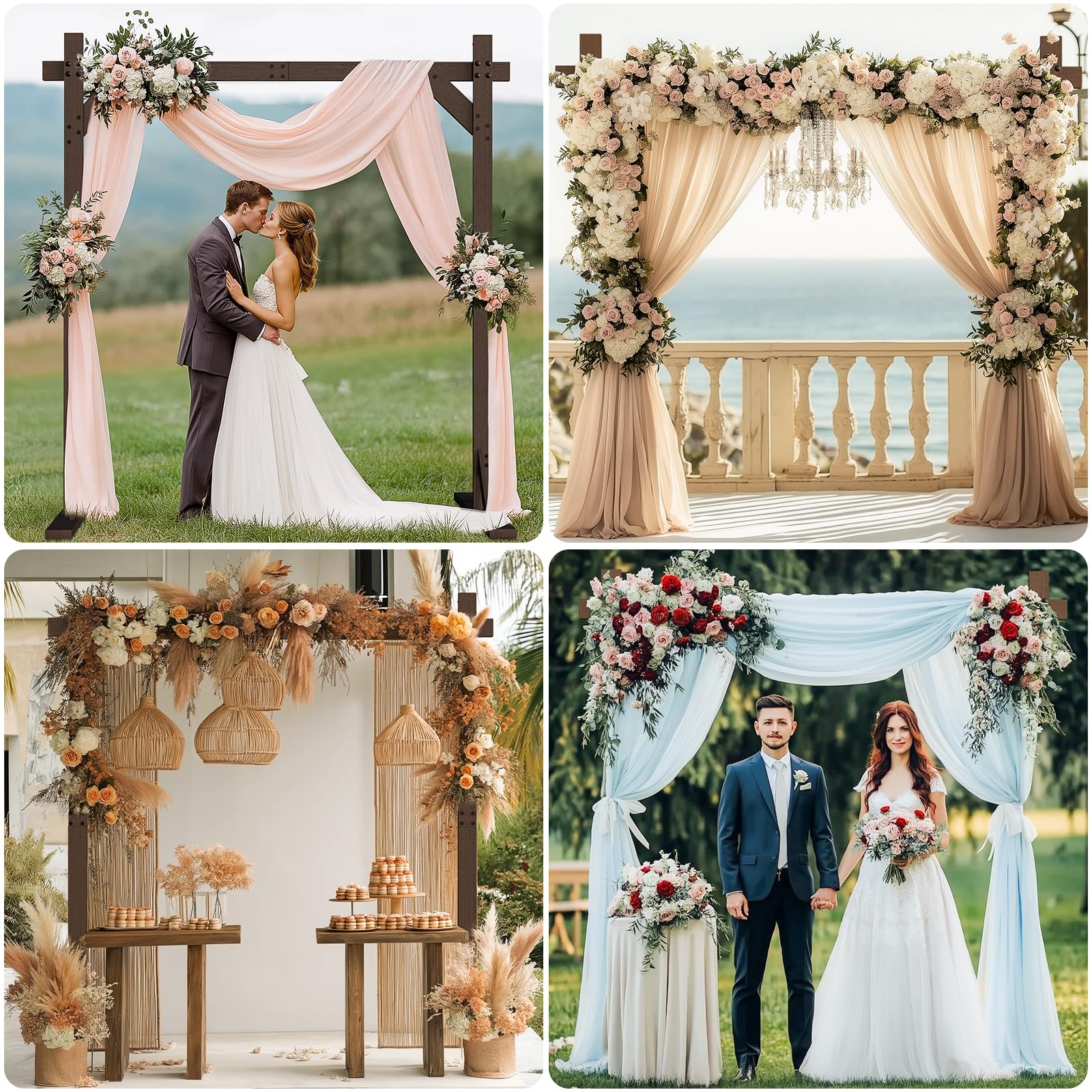 Fikowo rustic boho arch suits ceremonies and stylish shoots.