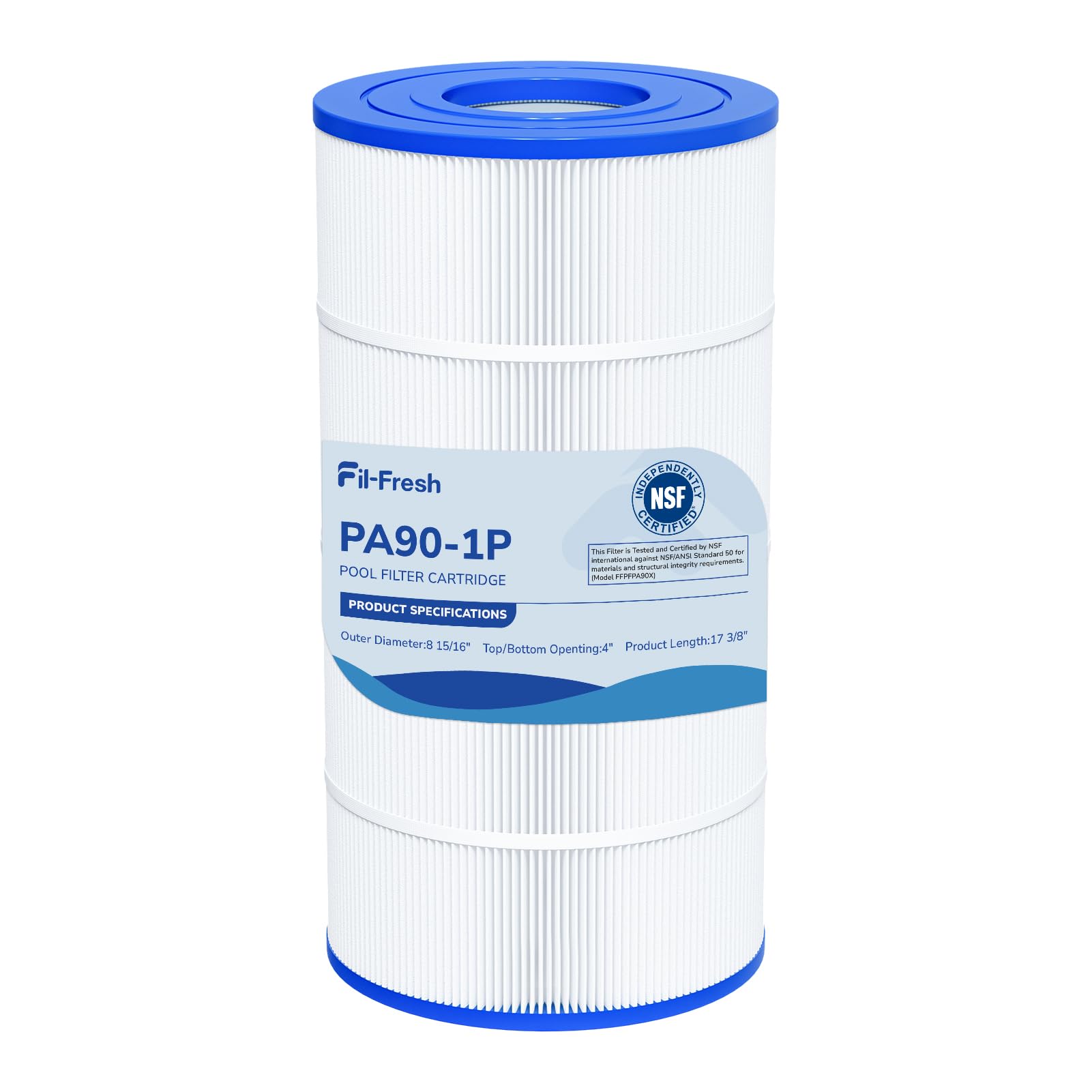 Fil-fresh C900 universal-fit cartridge shown fitting Hayward C900 systems for versatile pool care.