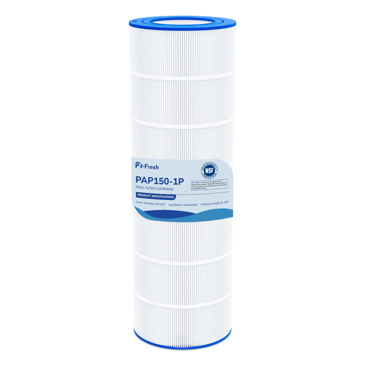 Fil-fresh CC150 universal fit pool filter cartridge keeps water clear