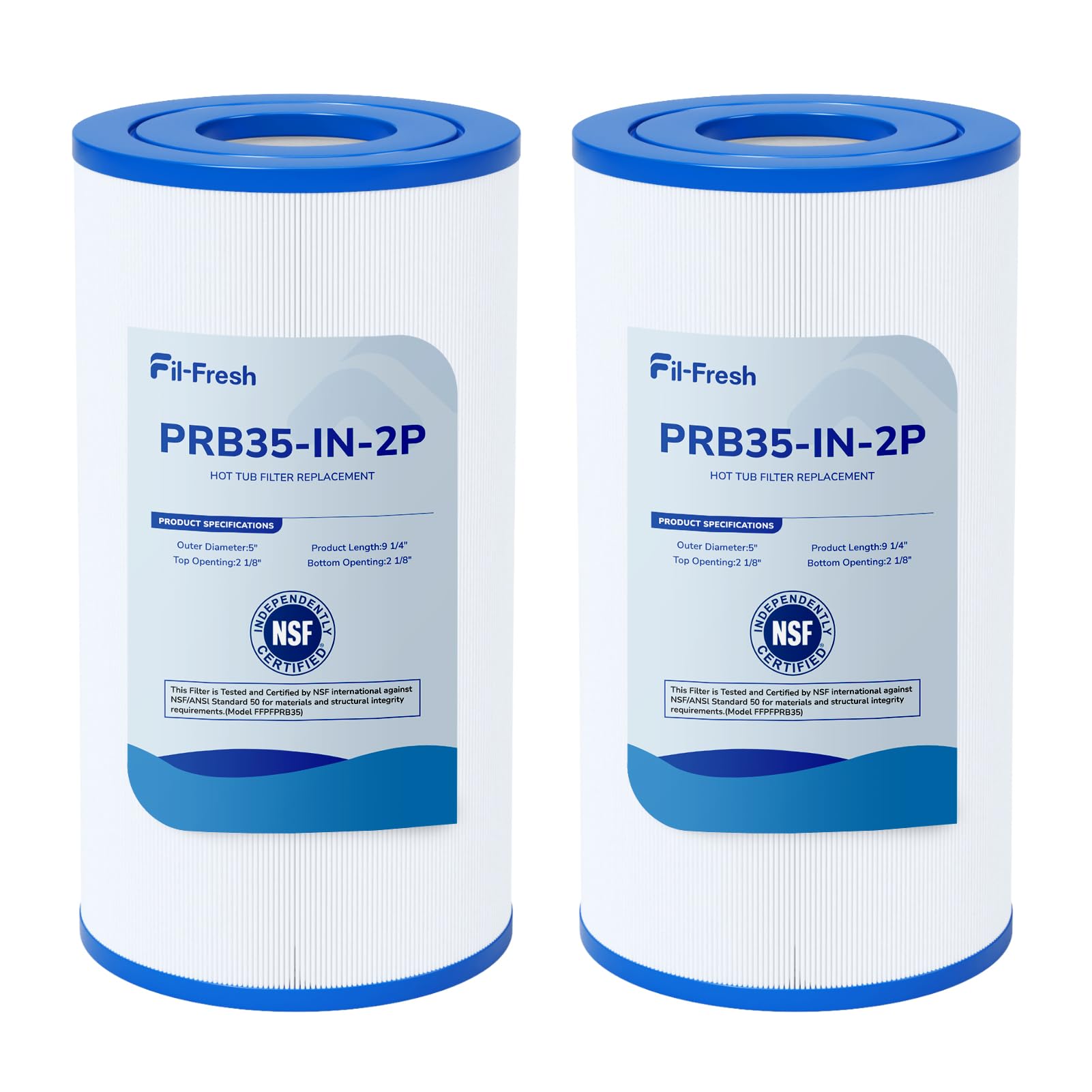 Fil-fresh PRB35-IN core structure supports durable filtration performance.