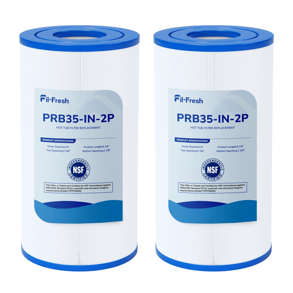 Fil-fresh PRB35-IN core structure supports durable filtration performance.