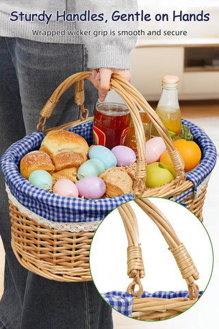 Filano Easter basket doubles as a charming table centerpiece and toy storage.