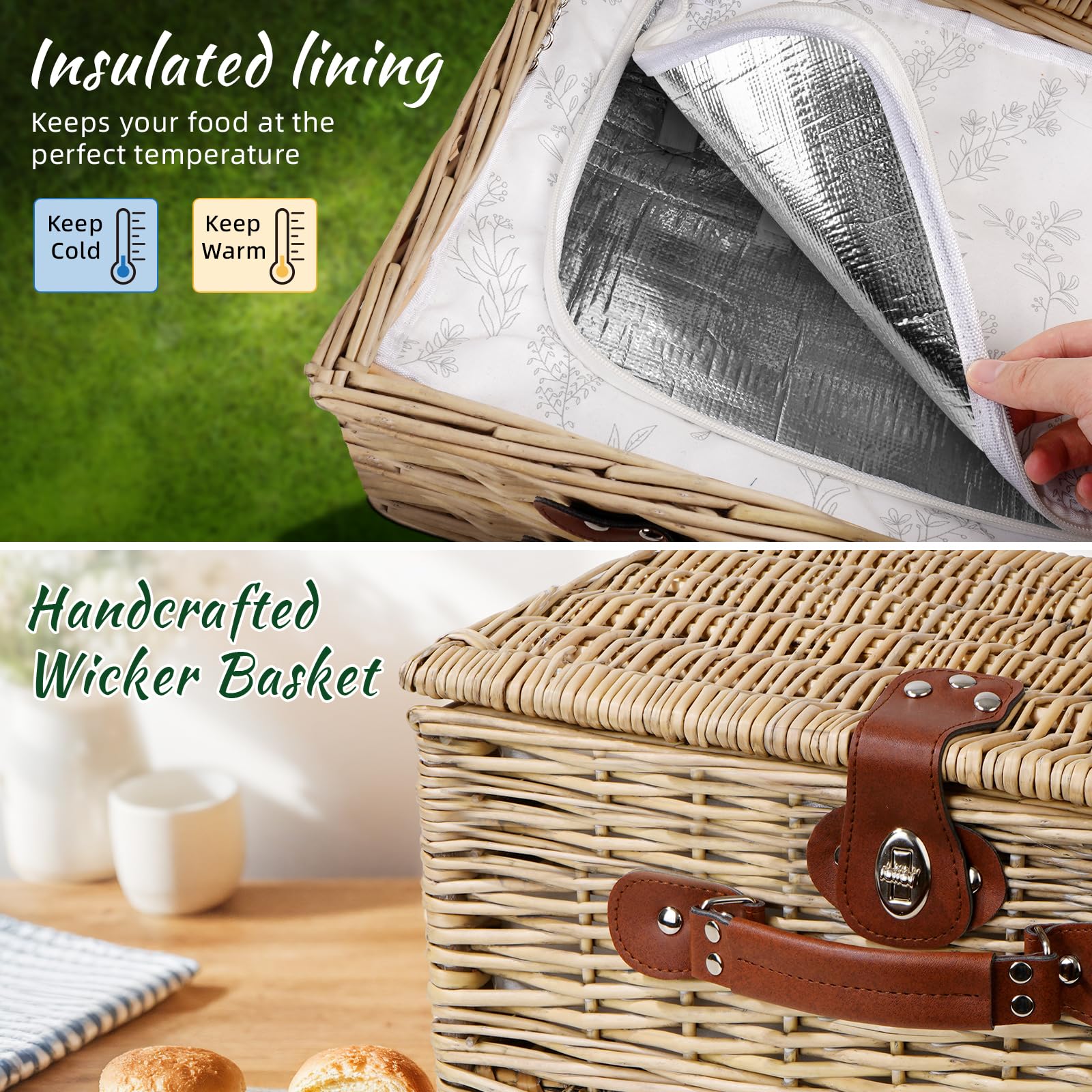 Filano handwoven wicker basket showcases craftsmanship and durability.