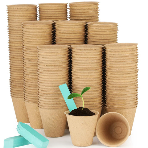 FillTouch 3.15-inch round peat pots for reliable seed germination and easy transplant