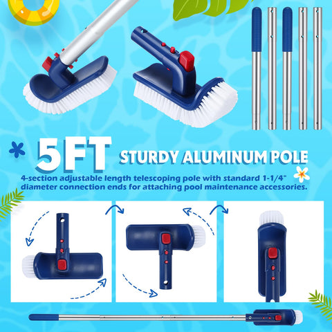 FillTouch semi-deep skimmer net handles mid-depth debris efficiently.