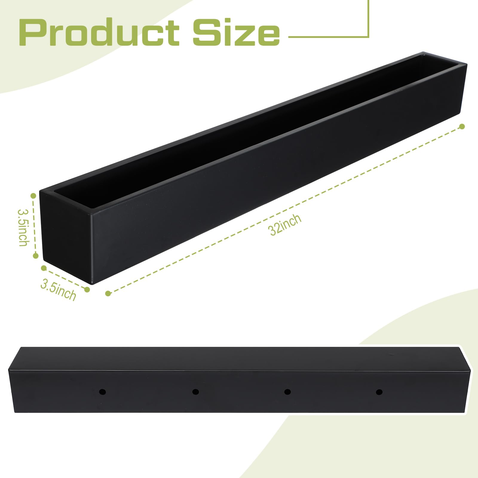 FillTouch drainage holes closeup highlights modular plugs for easy watering.