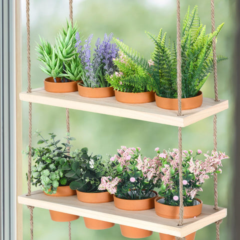 FillTouch rope-hanging planter ready for flexible wall garden layout.