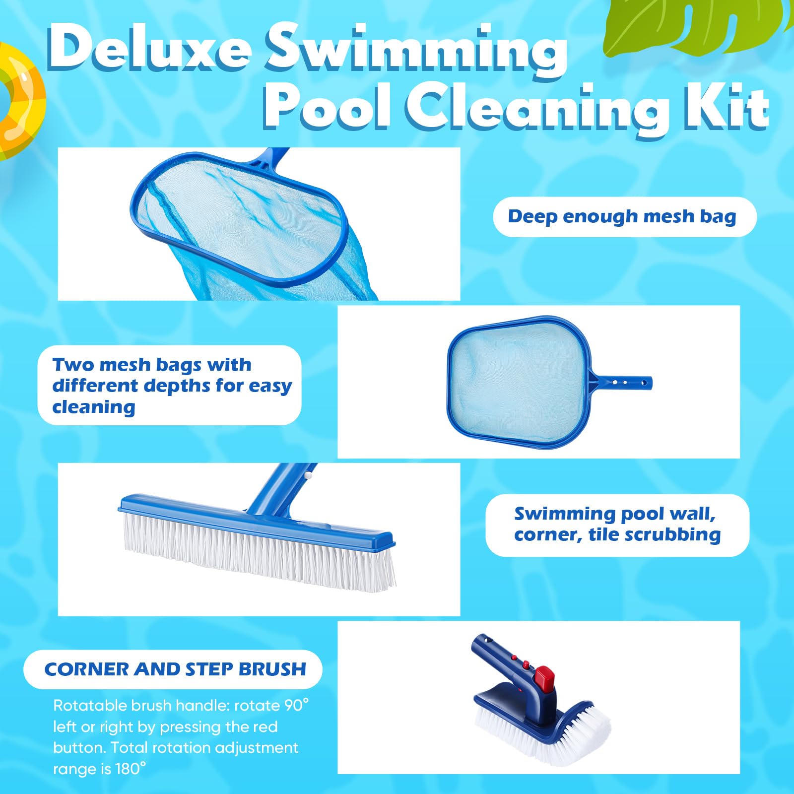 FillTouch rotatable brush reaches tight corners and steps.