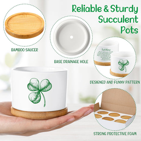 FillTouch 3.15-inch ceramic pot fits small succulents or cacti on shelves.