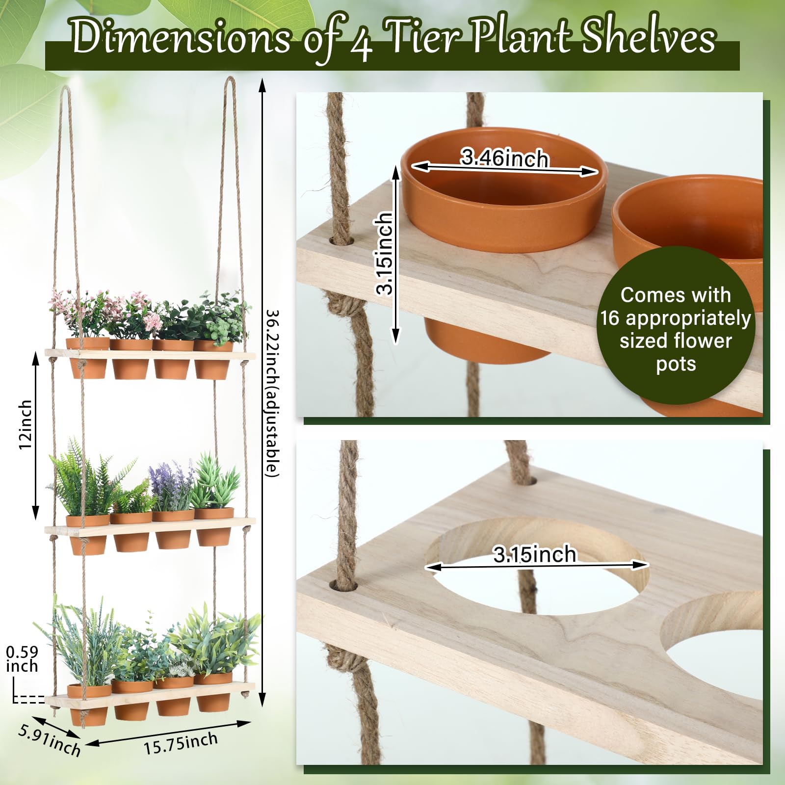 FillTouch wooden vertical garden shelf enhances rustic decor while growing herbs.