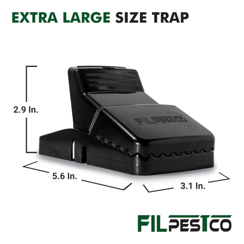 Filpestco rat trap trigger mechanism close-up for precise activation.