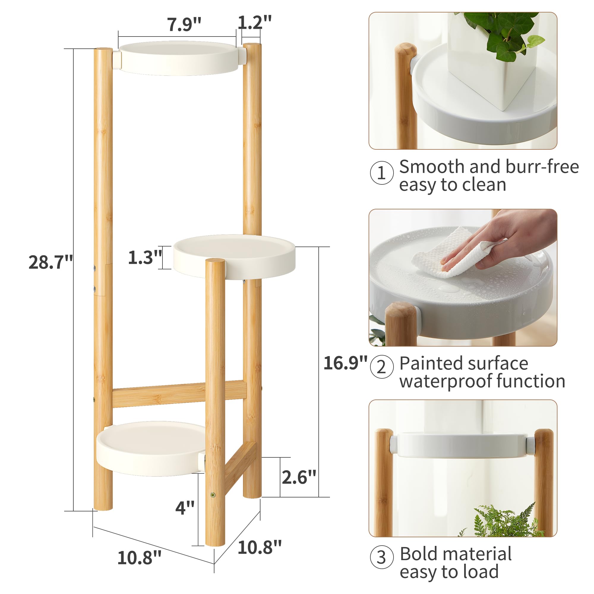 FILWH compact footprint fits small spaces like balcony and entryways.