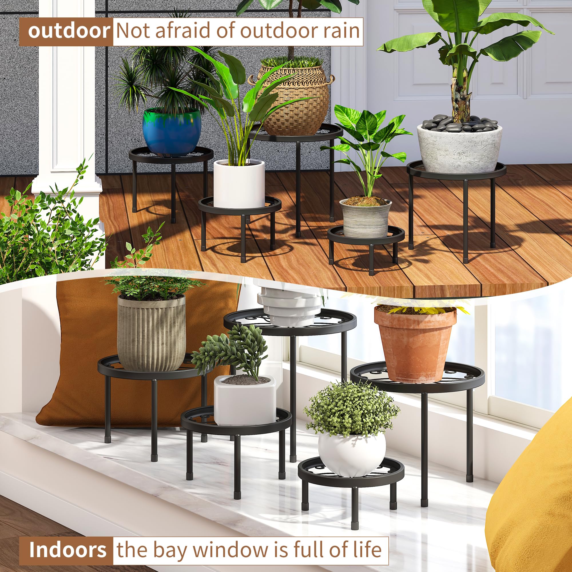 FILWH indoor outdoor stands decorate living spaces or balconies with a natural look.
