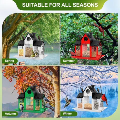Cardinal-friendly feeder creates natural yard color and activity