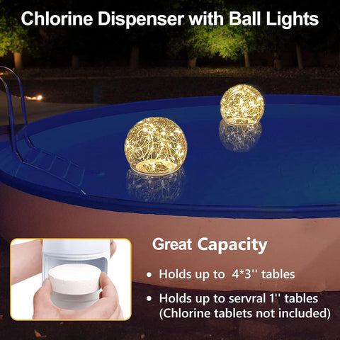 FineBud chlorine floater easy-open rotate slot for quick tablet loading