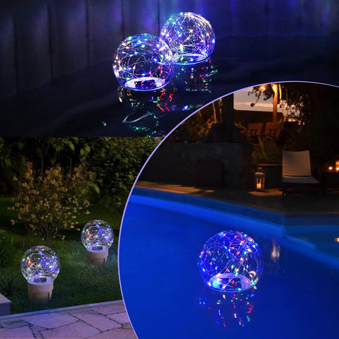 FineBud night-time pool light feature enhances ambiance without batteries