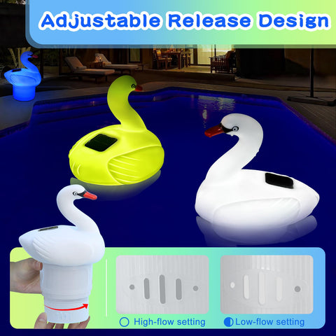 FineBud No-Sink floater stays upright, ideal for pools and hot tubs.