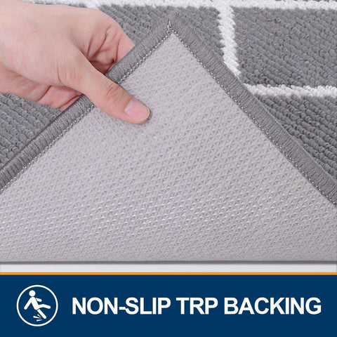 Finchitty indoor door mat low-profile height prevents door snagging.