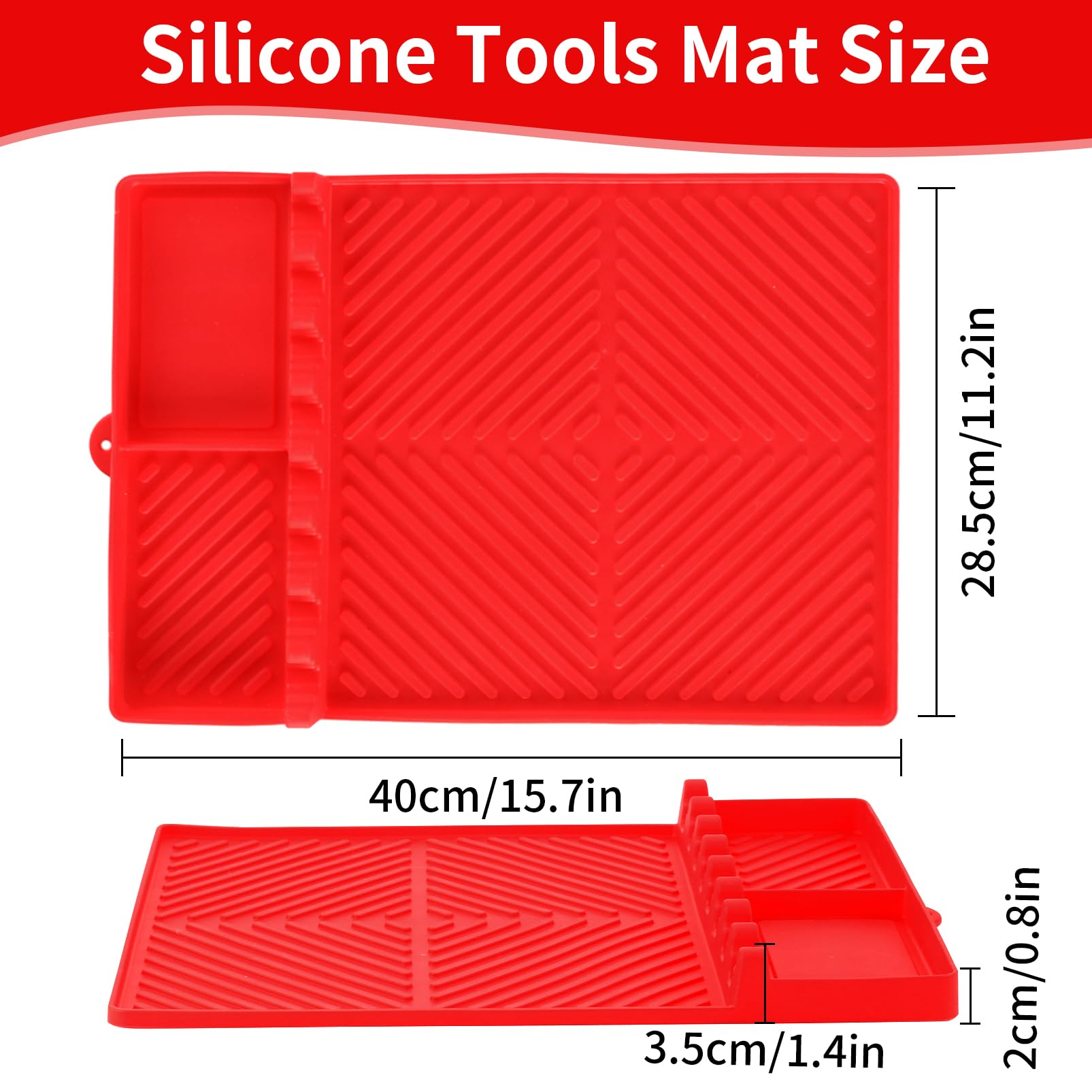 Find Law heat-resistant silicone mat closeup protects counters during grilling.