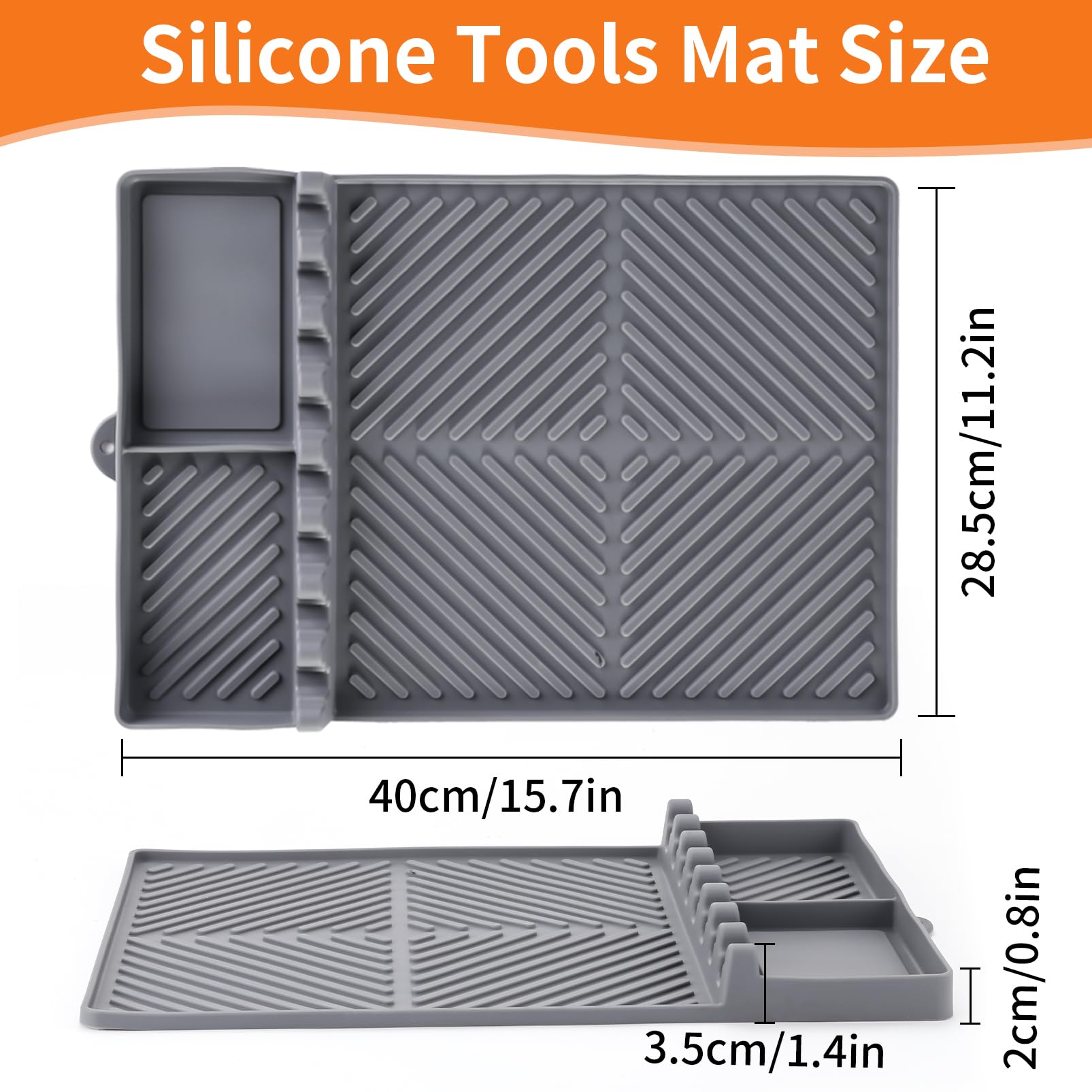 Find Law silicone grill pad keeps counters clean after cooking.