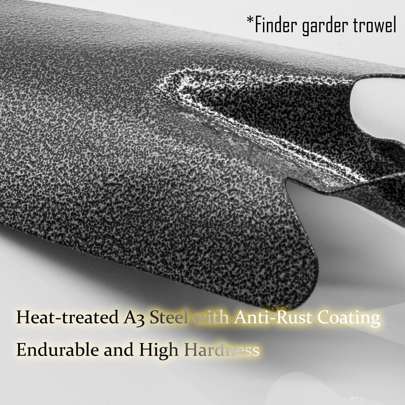 Finder soil tiller built from anti-rust steel for durable garden tasks