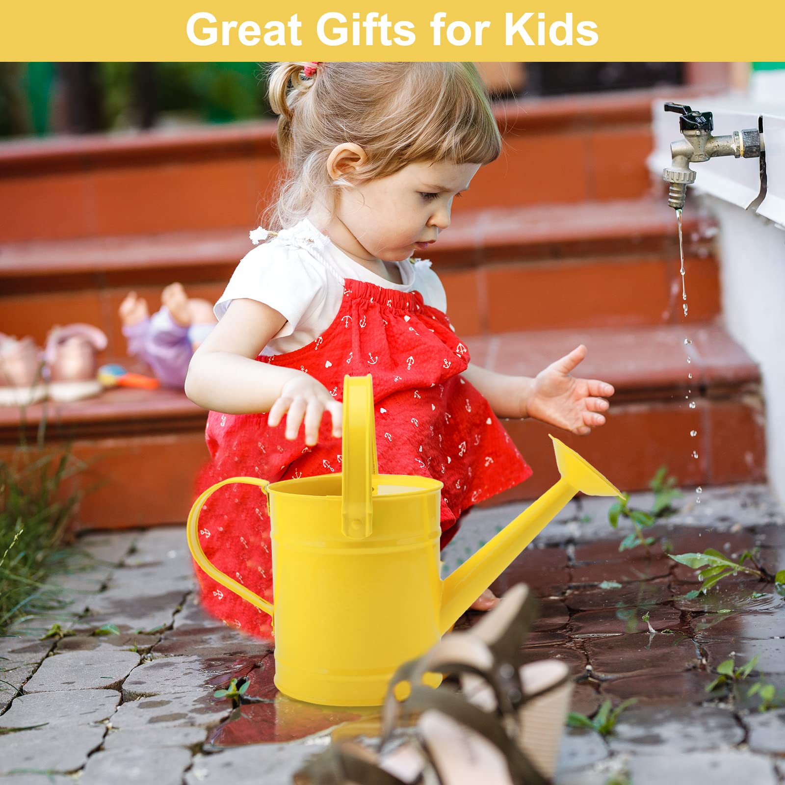 Finderomend iron art watering can for balcony planters and hanging baskets.