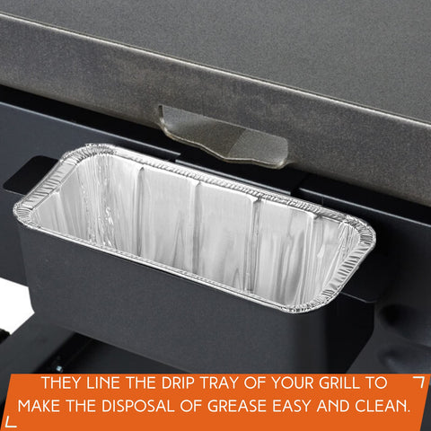 Findful drip pan liners for Blackstone 22-inch griddle fit with slight bend for snug use.