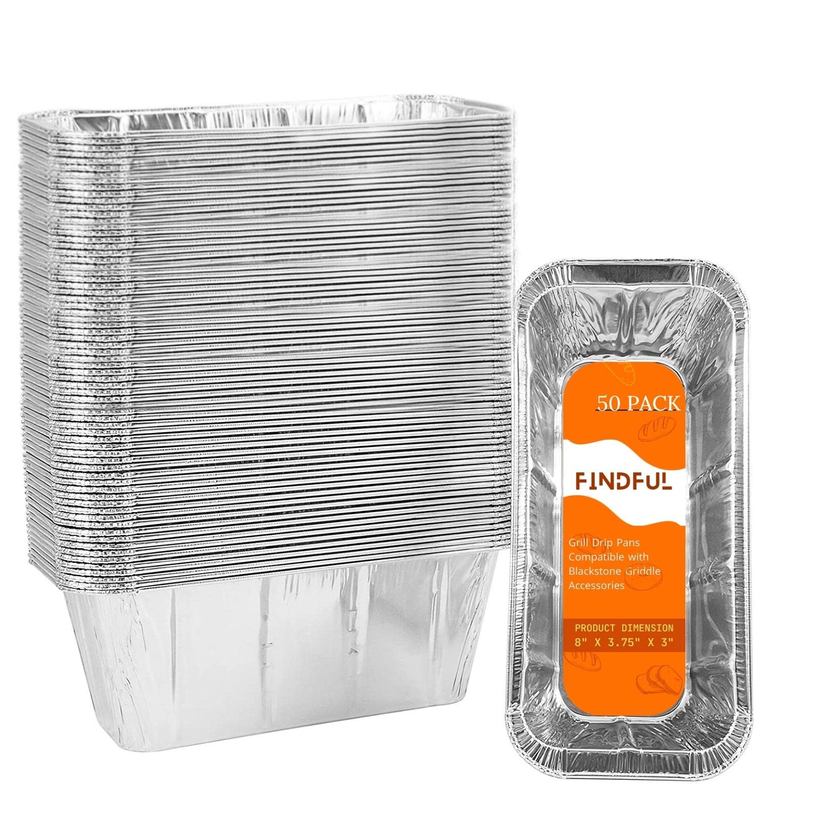 Findful drip pan liners for Blackstone 36-inch griddle keep grease contained and clean.