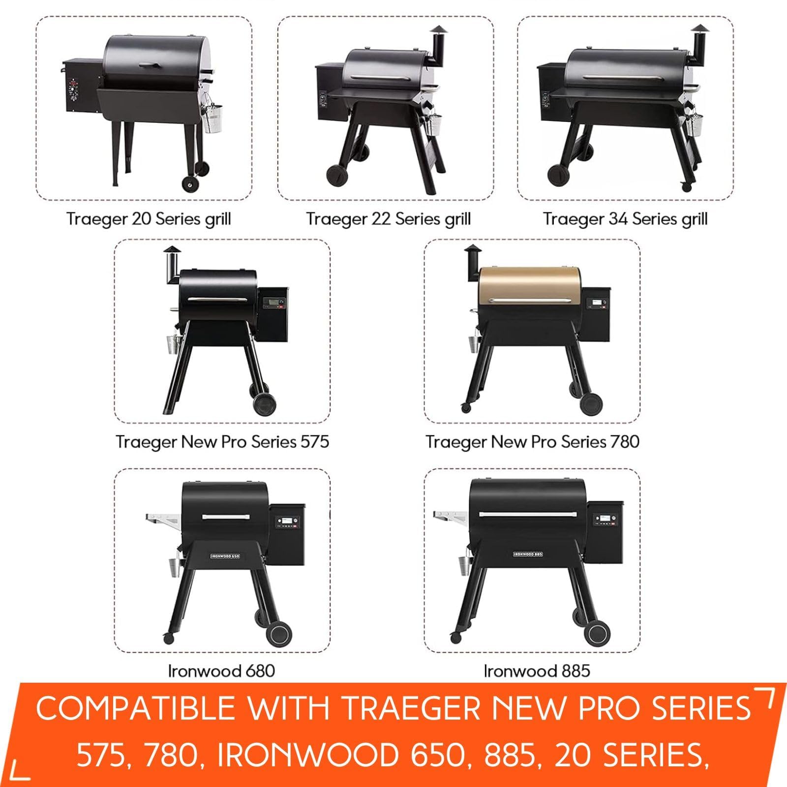 Findful Traeger-compatible grease liner fits Pro and Ironwood series.
