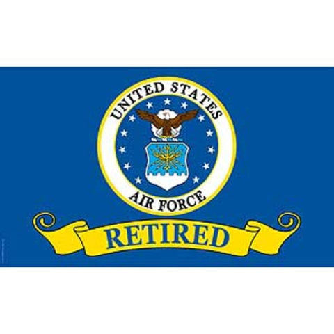 FindingKing US Air Force Retired Flag 3ft x 5ft displayed indoors to honor service and inspire pride