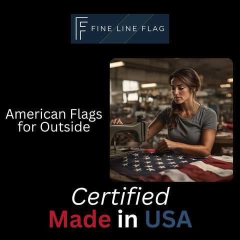 Fine Line Flag outdoor durability for year-round display.
