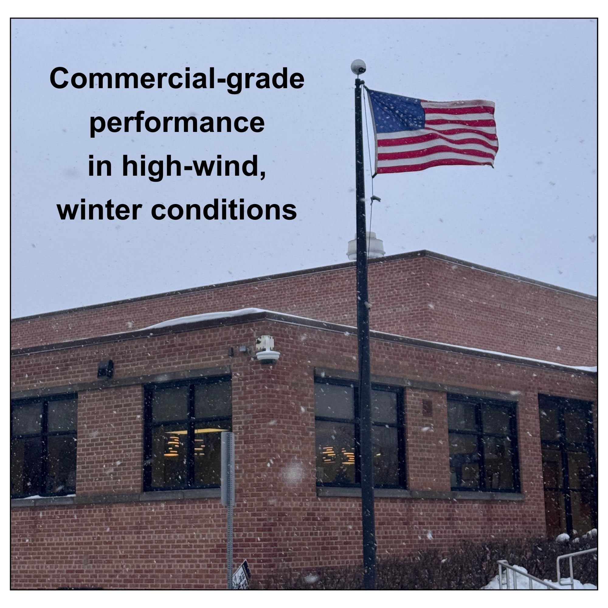 Fine Line Flag UV-resistant-nylon-fabric withstands sun and weather.