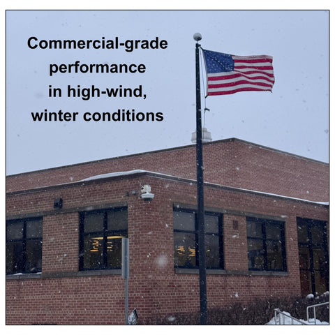 Fine Line Flag UV-resistant-nylon-fabric withstands sun and weather.
