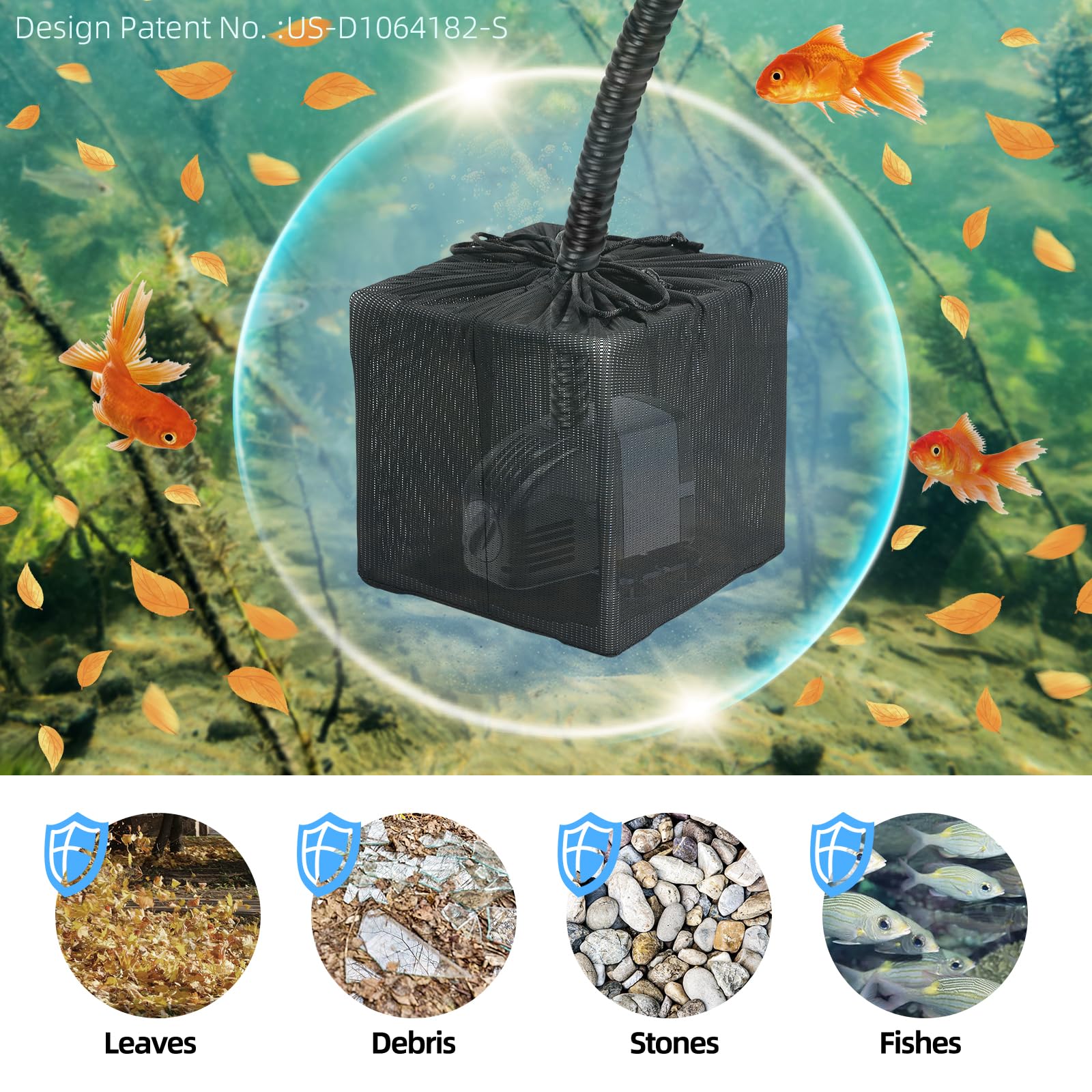 Fineday 10-inch cube filter box ready to pair with pond pump