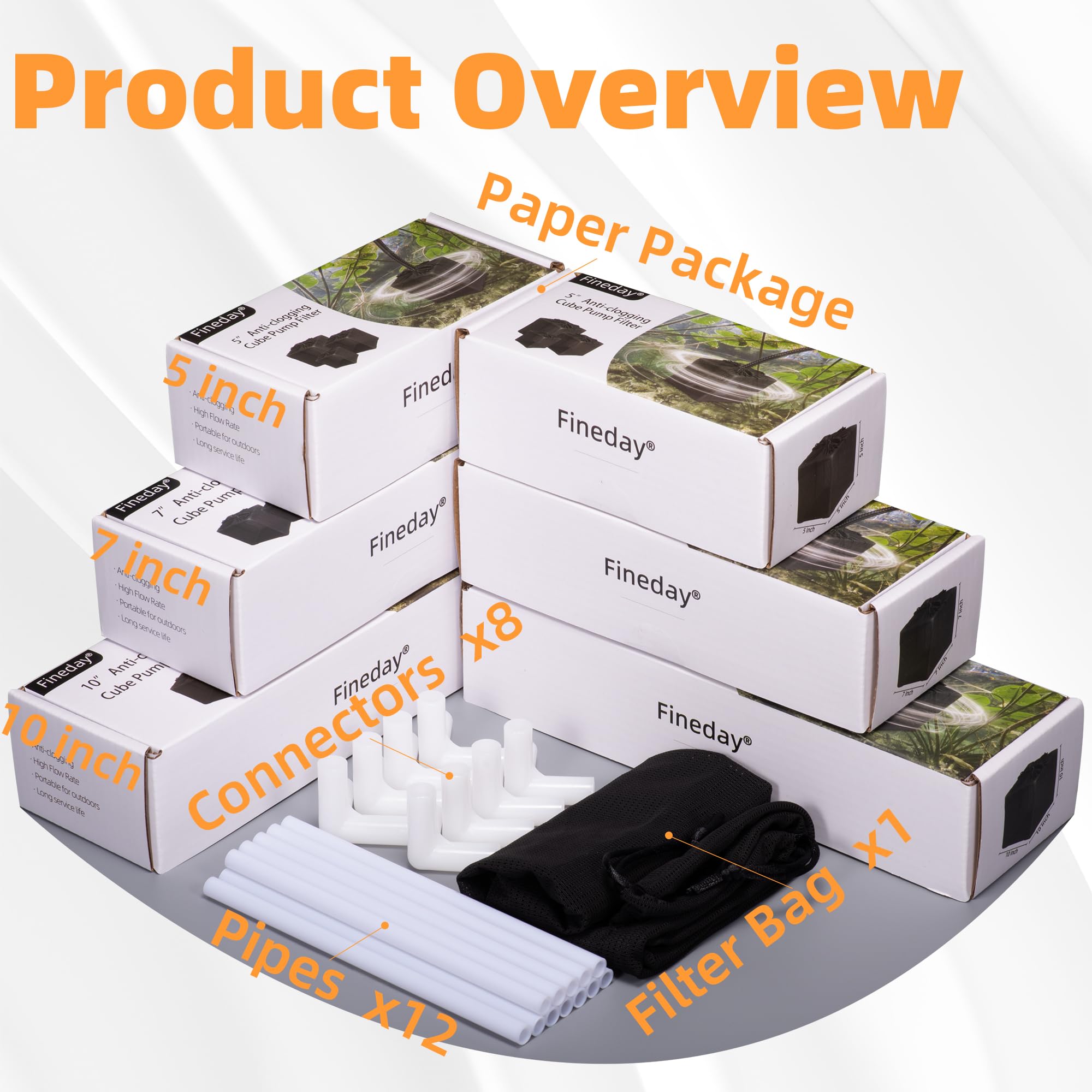 Fineday outdoor pond filter delivering high flow for robust circulation