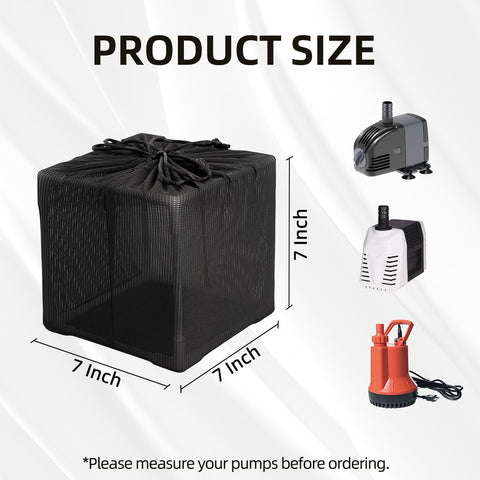 Fineday pond filter anti-clog cover diy-adjustment demonstrates easy fit customization