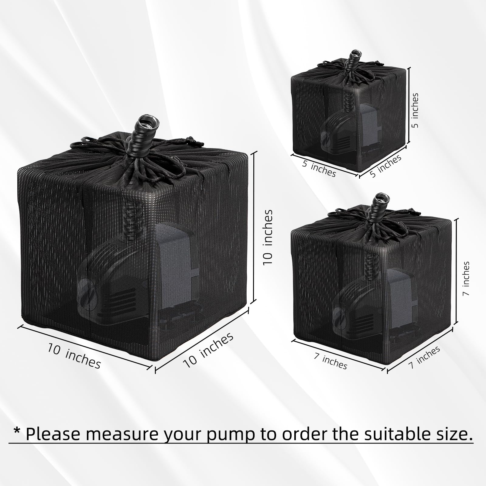 Fineday pond filter anti-clog cover structure highlights rigid frame for outdoor use