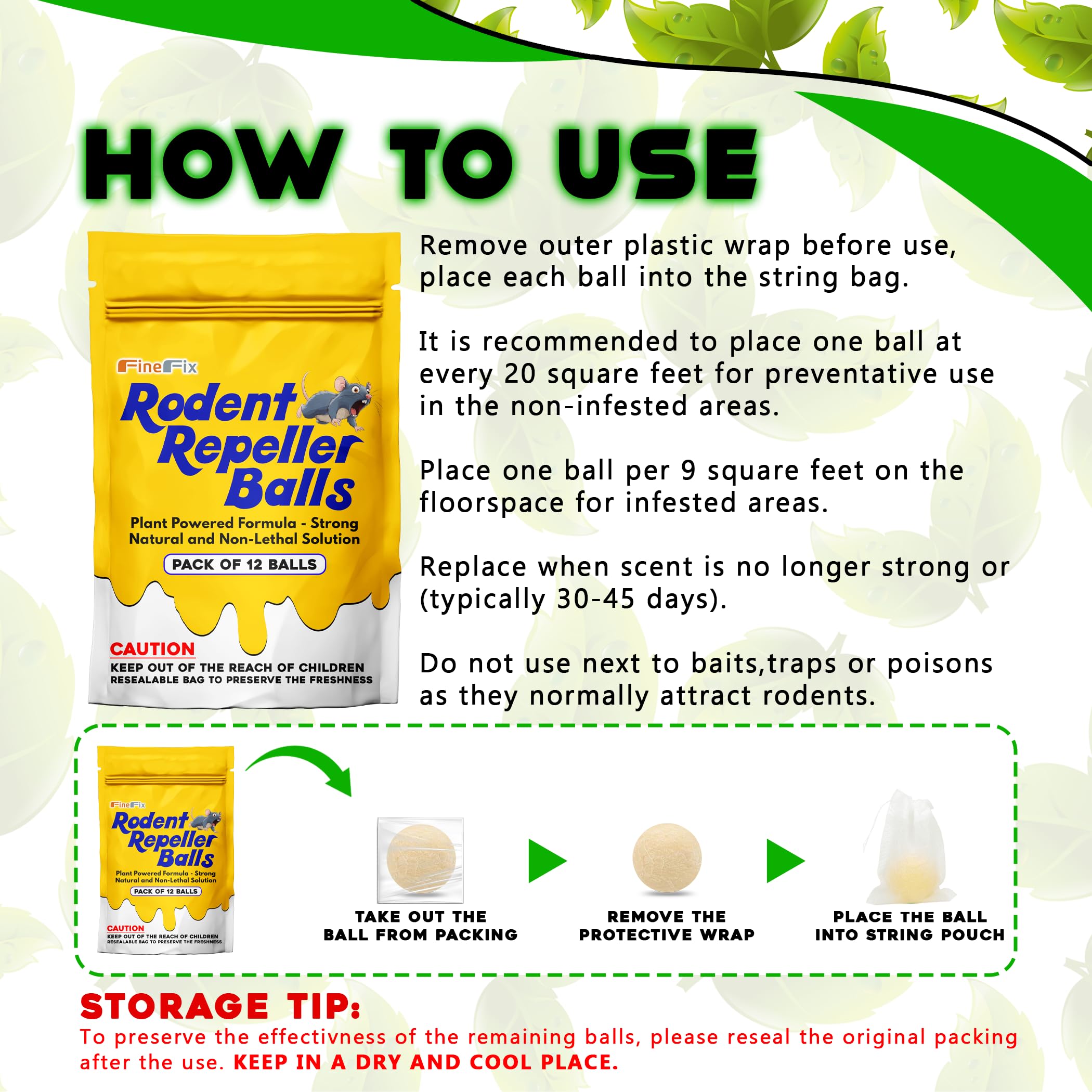 FineFix rodent deterrent balls for boat storage help keep cabins pest-free.