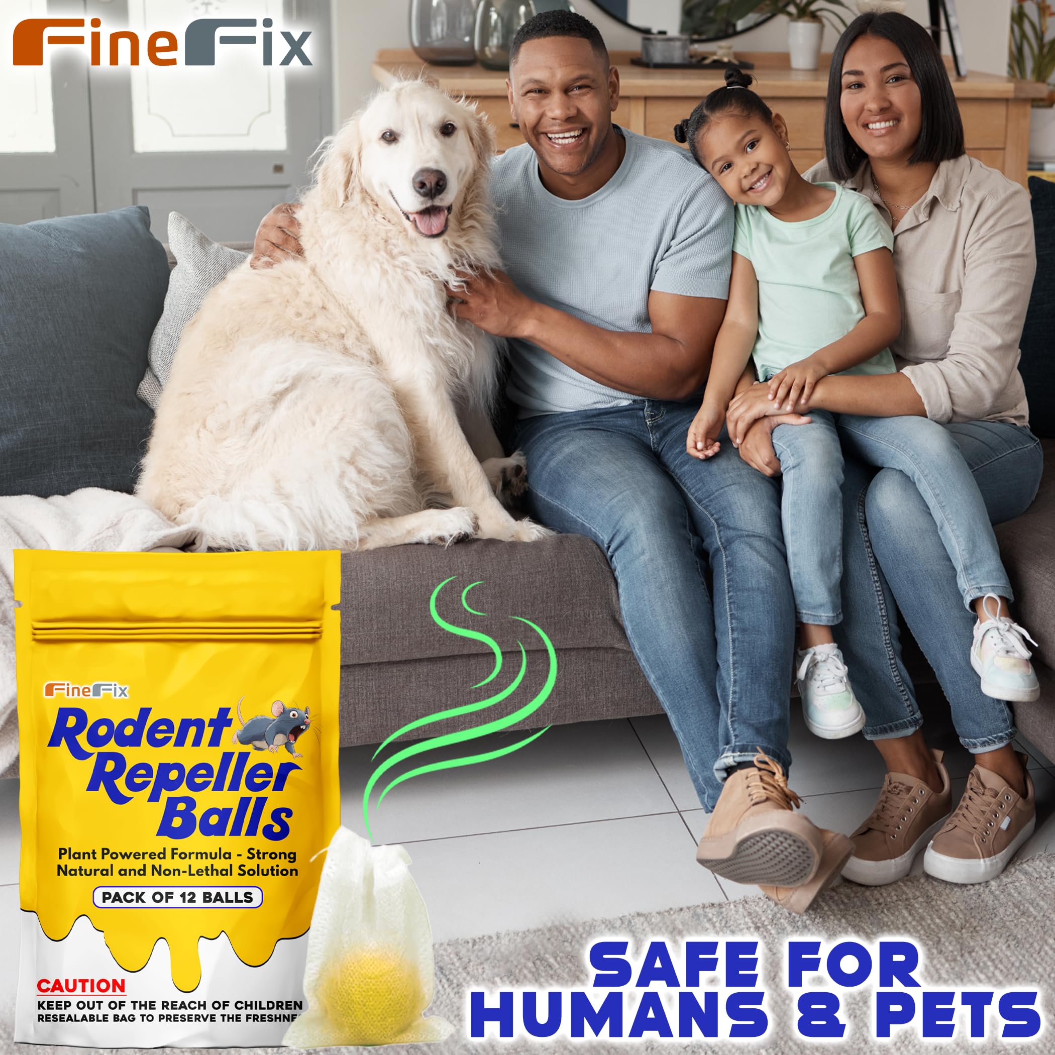 FineFix rodent deterrent balls designed for outdoor use to reduce rodents in barns and gardens.
