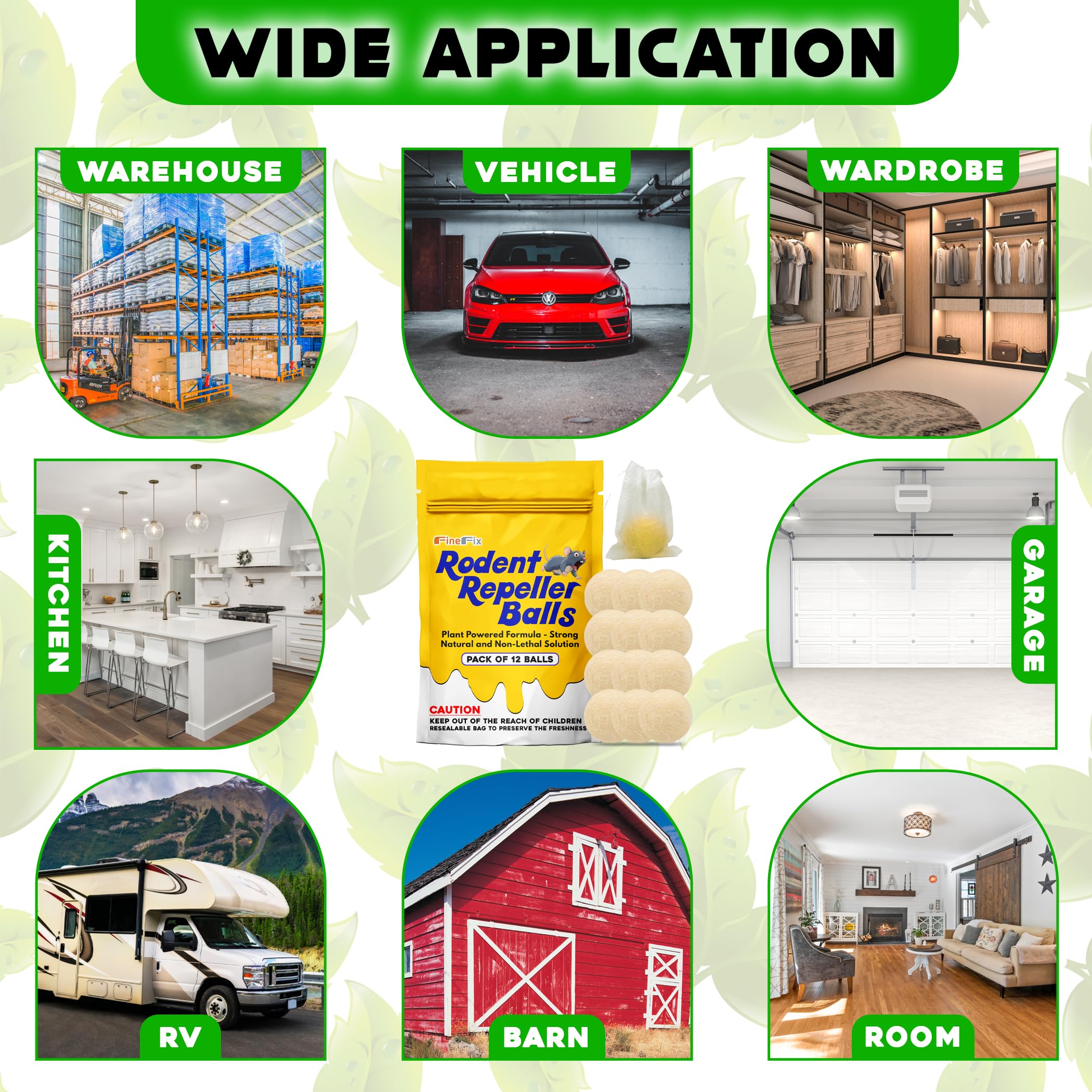 FineFix rodent deterrent balls for RV use to keep travel areas cleaner.