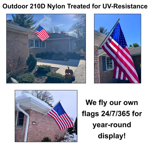 Fine Line Flag compact design suits balconies and small porches.