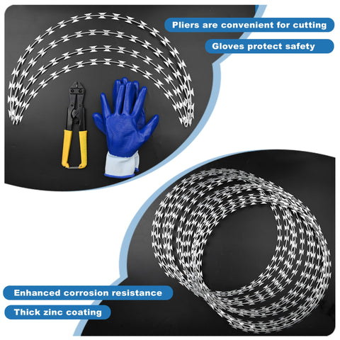 Finerelprot protective gloves provide safer handling during installation.